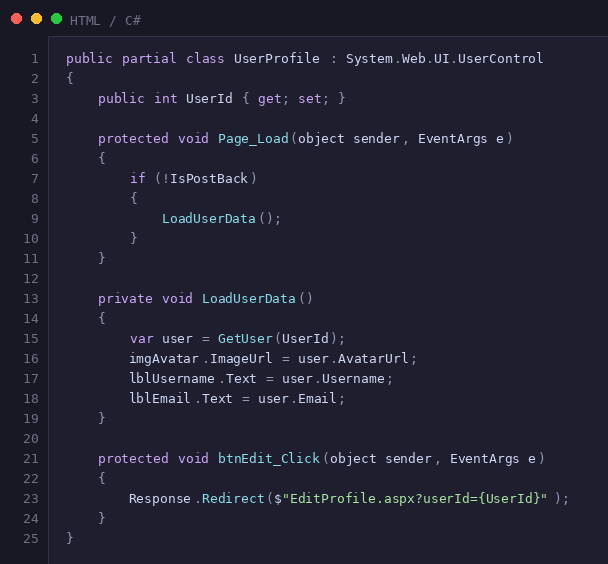 Code example 16